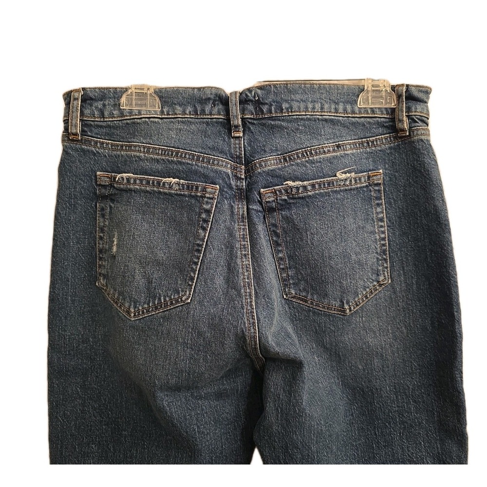 Loft Straight Leg High Rise Women's Straight Chopped Jeans Size 29/8 EXCELLENT‎